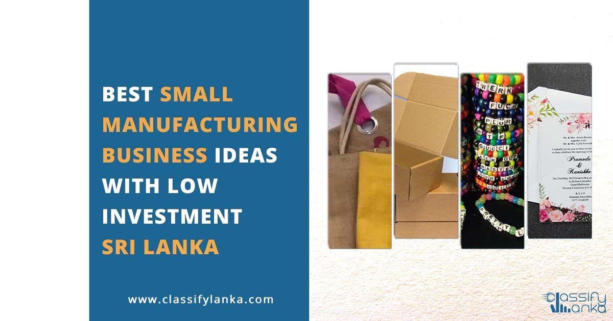 Best Small Manufacturing Business Ideas With Low Investment