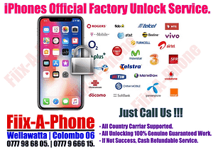 iix A Phone iPhones Factory Unlocking in Colombo Sri Lanka
