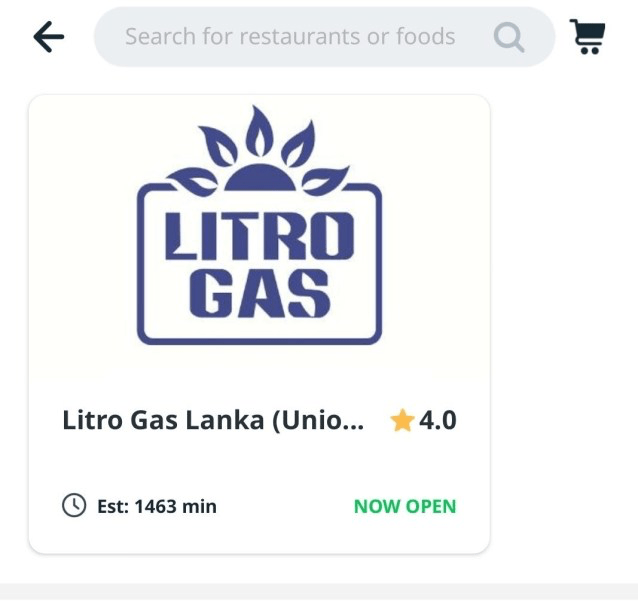 pickme food litro gas