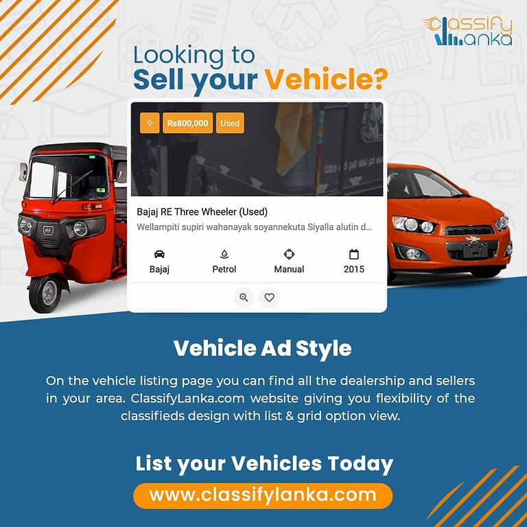 Best way to Buy and Sell your Vehicle in Sri Lanka Sri Lankan's No.1