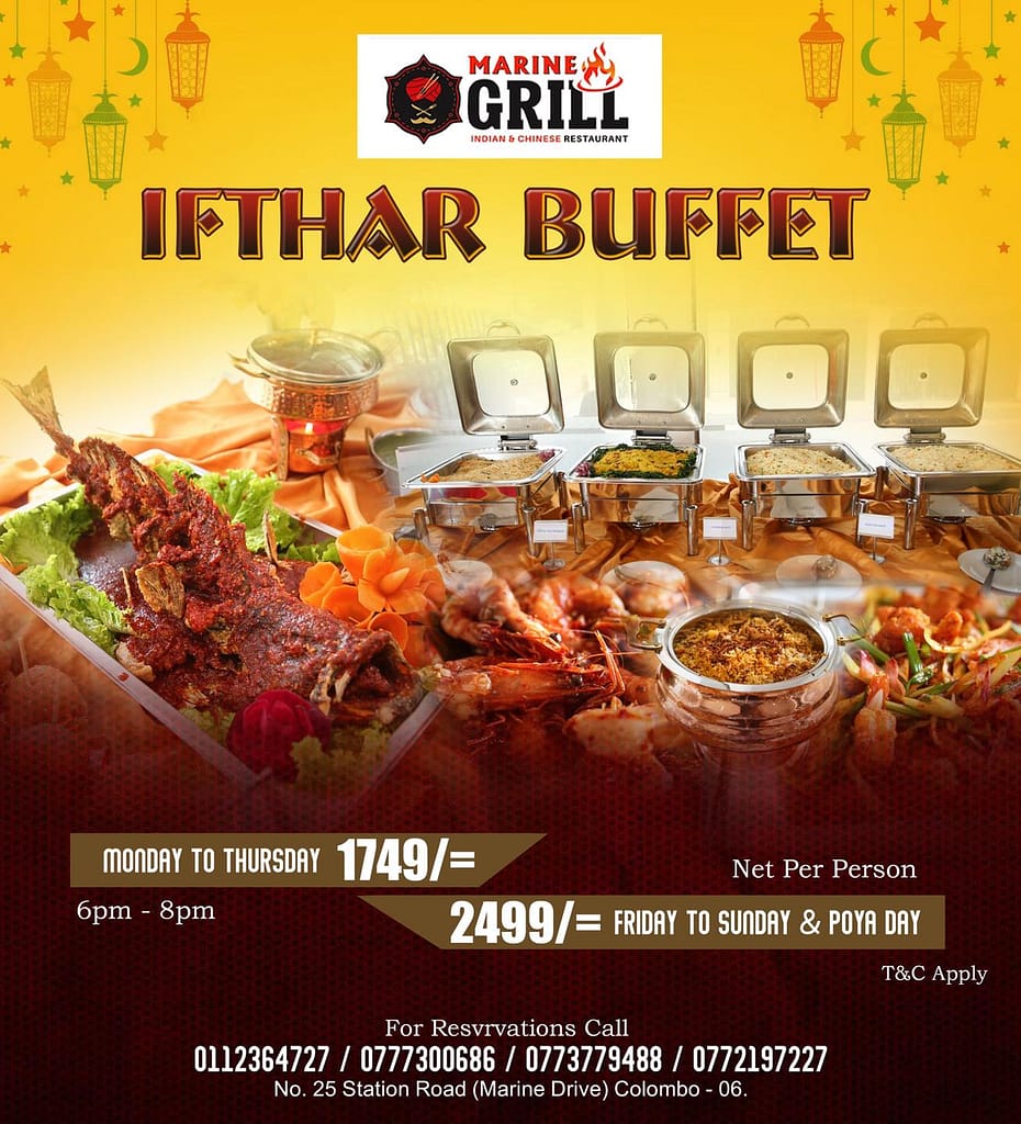 marine grill special ifthar buffet